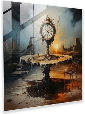 Painted Anarchy Natürmort Cam Baskı: Zamansız Erime - Natürmort, Cam Baskı, Duvar Süslemesi, Natürmort, 30X30