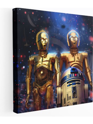 Painted Anarchy Star Wars Duvar Dekorasyonu - R2-D2 & C-3po Galactic Duo - Yıldız Savaşları, Yıldız Savaşları, R2-D2, Duvar Sanatı, 30X30