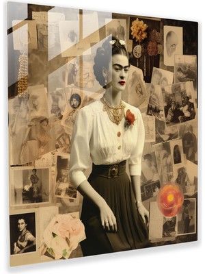 Painted Anarchy Frida Kahlo Cam Baskı - Frida Kahlo, Önemli Anlar, Etkiler, Cam Duvar Sanatı, 30X30