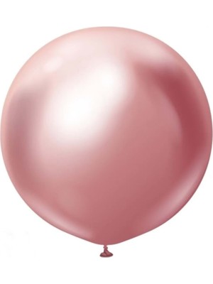 Organizasyon Pazarı 18 Inç Krom Pembe Renk 45 Cm Jumbo Balon