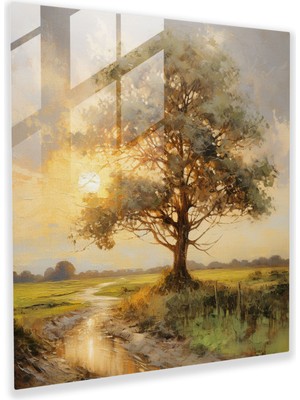 Painted Anarchy Cama Baskı - Sakin Hayat Ağacı - Hayat Ağacı, Doğa, Hayat Ağacı, Empresyonist Resim, 30X30