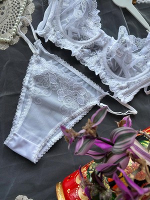 Dantel By Mls Dantel Vintage Birde Bralet Takımı