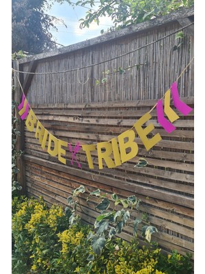 Pekshop Bride Tribe Banner Bride Party Yazı Duvar Süsü