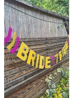 Pekshop Bride Tribe Banner Bride Party Yazı Duvar Süsü