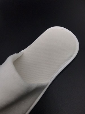 (100 Çift) 3mm Tabana Polyester Havlu Çift Kapak Otel Tipi Terlik