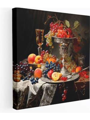 Painted Anarchy Klasik Kanvas Tablo: Tatlı Natürmort - Klasik, Duvar Dekorasyonu, Refah, Kanvas Tablo, 30X30