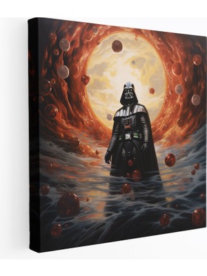 Painted Anarchy Darth Vader Duvar Sanatı - Darth Vader, Ev Dekorasyonu, Kanvas Tablo Duvar Sanatı, Düşündürücü, 30X30