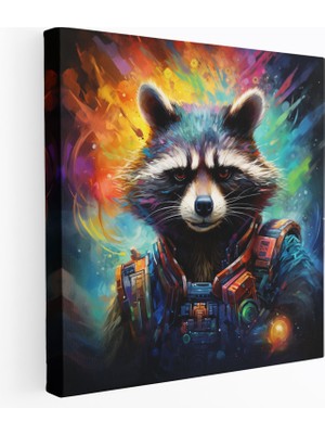 Painted Anarchy Marvel Duvar Dekorasyonu - Soyut Galaksinin Koruyucuları Kanvas Tablo - Marvel, Marvel, Duvar Sanatı, Heyecan, 30X30