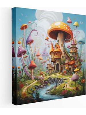 Painted Anarchy Hermes Kanvas Tablo - Kaprisli Duvar Tablosu - Hermes, Kanvas Tablo, Fantastik, Duvar Dekorasyonu, 30X30