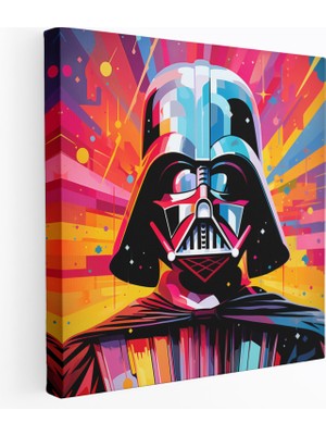 Painted Anarchy Darth Vader Kanvas Tablo - Darth Vader, Kanvas Tablo, Ev Dekorasyonu, Canlı Renkler, 30X30