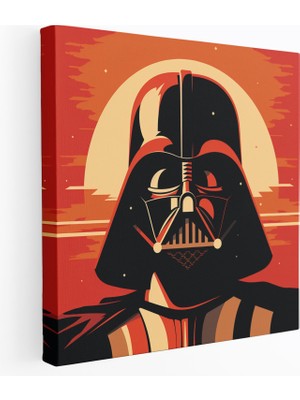 Painted Anarchy Darth Vader Retro Kanvas Tablo - Darth Vader, Kanvas Tablo, Duvar Dekorasyonu, Duvar Sanatı, 30X30