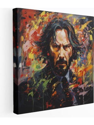 Painted Anarchy John Wick Kanvas Tablo - Esrarengiz Persona - John Wick, Ev Dekorasyonu, Kanvas Tablo, Esrarengiz Persona, 30X30