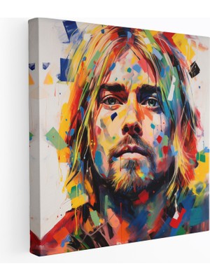 Painted Anarchy Kurt Cobain Duvar Dekorasyonu - Kurt Cobain, Kanvas Tablo, Duvar Sanatı, Kanvas Tablo, 30X30