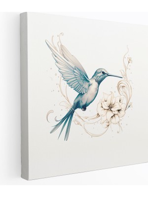 Painted Anarchy Sinekkuşu Duvar Sanatı - Sinekkuşu, Duvar Dekorasyonu, Ince Detaylar, Duvar Sanatı, 30X30