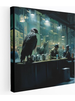 Painted Anarchy Gece Kuşları Kanvas Tablo - Gece Kuşları, Gece Kuşları, Ev Dekorasyonu, Duvar Sanatı, 30X30