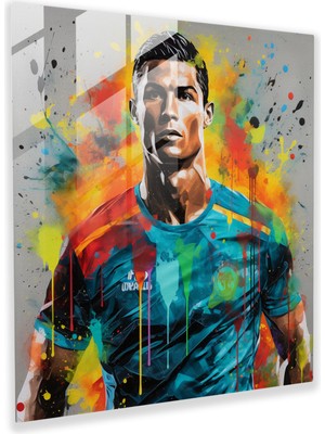 Painted Anarchy Cam Baskı - Urban Ronaldo - Cristiano Ronaldo, Modern Sanat, Cristiano Ronaldo, Cam Baskı, 30X30