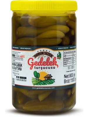 Mehmet Sezer Turşuları Gedelek Turşucusu Ankara Çubuk Salatalık Turşu 800 Gram