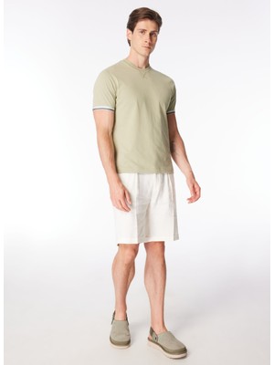 Sseinse Bisiklet Yaka Düz Su Yeşili Erkek T-Shirt TE2675SS T-Shirtsu Yeşili