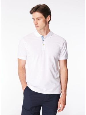 Sseinse Polo Yaka Düz Beyaz Erkek T-Shirt PE2706SS T-Shirtbeyaz