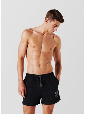 Karl Lagerfeld Siyah Erkek Şort Mayo 240M2208999