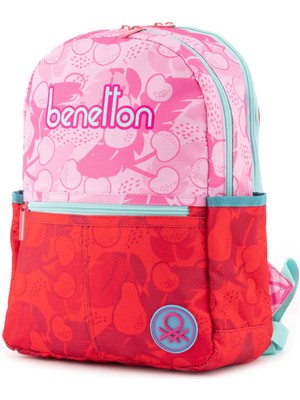 Benetton Kırmızı - Pembe Kadın Sırt Çantası Sırt Çanta