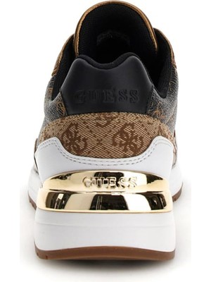 Guess Kahve - Altın Kadın Sneaker FLTMOXELE12-BROWN