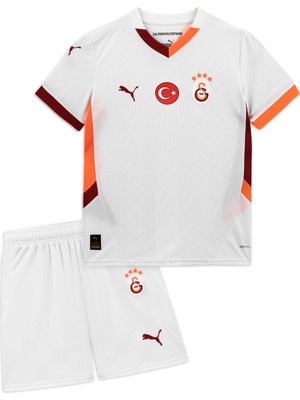 Puma Düz Beyaz - Kırmızı Erkek Eşofman Takımı 77966902-GSK Away Minikit W/o S W/o