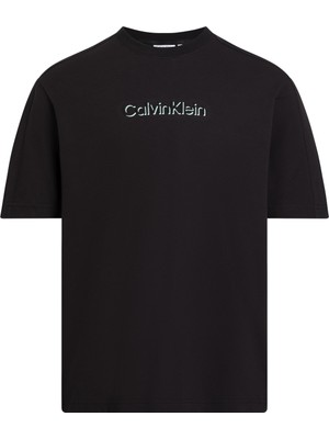 Calvin Klein Bisiklet Yaka Siyah Erkek T-Shirt K10K113105BEH