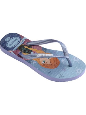 Havaianas Mavi Çok Renkli Kadın Plaj Terliği Kıds Slım Prıncess