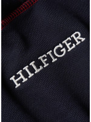 Tommy Hilfiger Kapüşon Yaka Nakışlı Lacivert Kadın Sweatshırt Mdrn Reg Gbl Stp Hoodıe