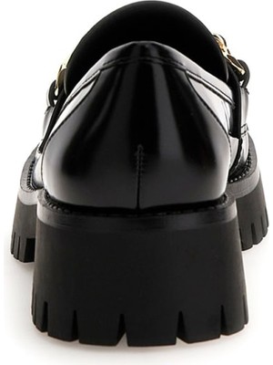 Guess Siyah Kadın Loafer FLTALMELE14-BLACK