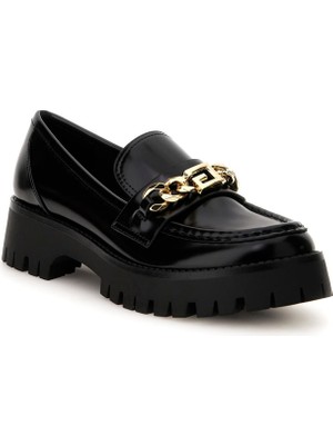 Guess Siyah Kadın Loafer FLTALMELE14-BLACK