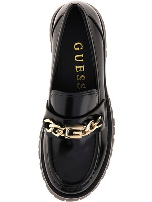 Guess Siyah Kadın Loafer FLTALMELE14-BLACK