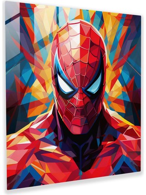 Painted Anarchy Marvel Geometrik Cam Baskı - Marvel, Duvar Dekorasyonu, Cam Duvar Sanatı, Marvel Karakterleri, 30X30