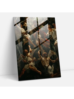 Painted Anarchy Raffaello Sanzio Modern Sanat - Raffaello Sanzio, Cam Duvar Sanatı, Raffaello Sanzio, Ev Dekorasyonu, 30X45