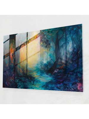 Painted Anarchy Metafizik Resim Duvar Dekorasyonu - Metafizik Resim, Cam Duvar Sanatı, Modern Sanat, Duvar Dekorasyonu, 45X30