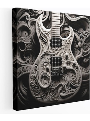 Painted Anarchy Metallica Gitar Başyapıtı Kanvas Tablo - Metallica, Duvar Süslemesi, Metallica, Ev Dekorasyonu, 30X30