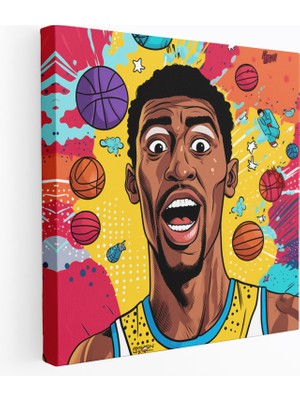 Painted Anarchy Nba Duvar Dekorasyonu - Pop Art Kanvas Tablo - Nba, Duvar Dekorasyonu, Kanvas Tablo, Kanvas Tablo, 30 x 30 cm