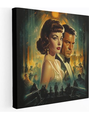 Painted Anarchy Dope Retro Film Posteri Kanvas Tablo - Uyuşturucu, Duvar Sanatı, Retro Sanat, Film Posteri, 30 x 30 cm