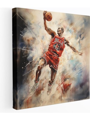Painted Anarchy Michael Jordan Kanvas Tablo - Micheal Jordan, Kanvas Tablo, Kanvas Tablo, Michael Jordan, 30 x 30 cm