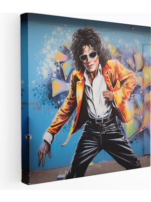 Painted Anarchy Micheal Jackson Duvar Sanatı - Graffiti Dans Hareketleri - Micheal Jackson, Popun Kralı, Canlı, Grafiti, 30 x 30 cm