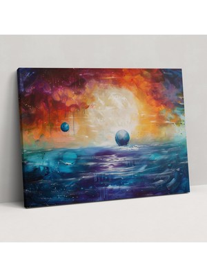 Painted Anarchy Metafizik Resim Duvar Dekorasyonu: Eterik Deniz Manzarası - Metafizik Resim, Kanvas Tablo Duvar Sanatı, Duvar Dekorasyonu, Metafizik Resim, 50 x 30 cm