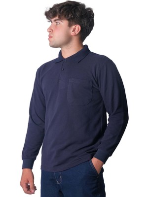 Sinerji İş Market Polo Yaka Uzun Kollu T-Shirt