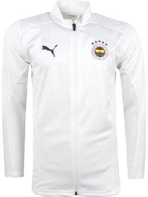 Fenerbahçe 2024/25 A Takım Hoca Tam Fermuarlı Üst Beyaz Nefes Alabilir Kumaş Erkek L Beden