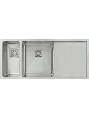 Lavello Style Meta 4018 L Sağ Damlalıklı 1,5 Göz Inox Çelik Eviye