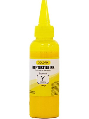 Goldpix Tortusuz Sarı Dtf Mürekkebi - Yellow 100GR.