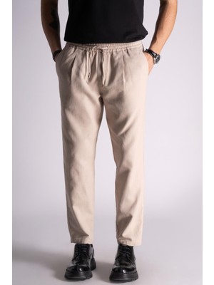 Braccas Slimt Fit Jogger Bel Pantolon  Bej