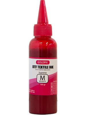 Goldpix Tortusuz Kırmızı Dtf Mürekkebi - Magenta 100GR.