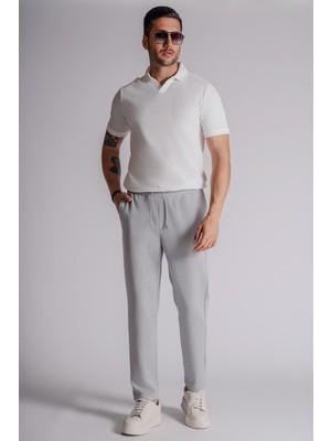 Braccas Erkek Yandan Cepli Beli Lastikli Relaxed Fit Jogger Pantolon Lacivert