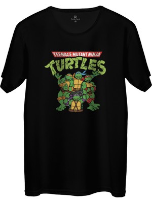 Çakılap Ninja Kaplumbagalar Baskılı Tişört Unisex, Premium Kalite (Rgl-Çf)